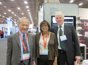 In November, the NEMon team enjoyed attending AHA 2013 in Dallas, Texas. Pictured from left to right: Dr. Kung-Ming Jan, MD, principle at Holter Scanning Center, Taiwan, an Associate Professor of Medicine at Columbia Medical Center, N.Y., and a Fellow at Columbia Presbyterian Medical Center, N.Y.; Stella Reis, Manager of Customer Support, NEMon; Scott Winick, Sales/Marketing, NEMon.