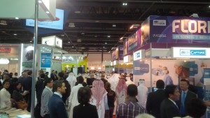 Arab Health 2016 included a diverse mix of attendees bustling about the U.S. Pavillion.